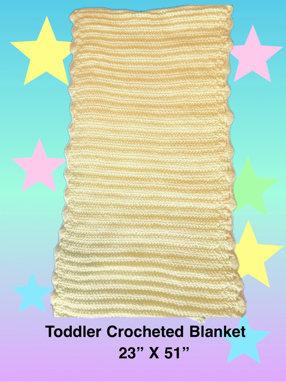 Baby/Toddler Crocheted Blanket - Yellow